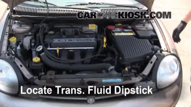 2001 Dodge Neon 2.0L 4 Cyl. Liquide de transmission Vérifier le niveau de liquide